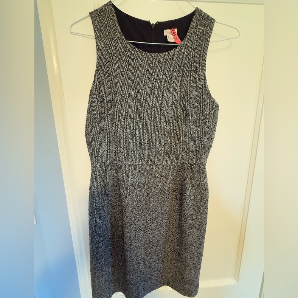 J. Crew Wool Herringbone Dress